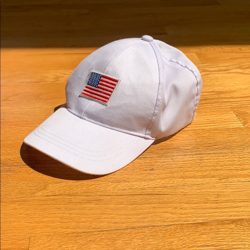 White American Flag Cap